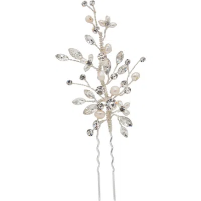 Brides And Hairpins Brides & Hairpins Sabra Freshwater Pearl & Crystal Hair Pin