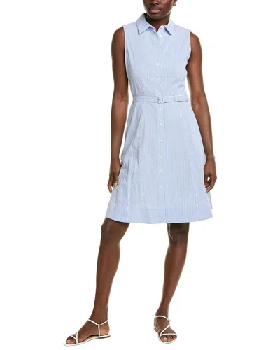 Brooks Brothers Seersucker Shirtdress In Blue