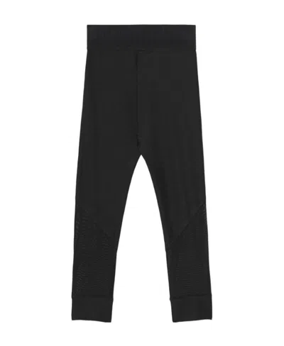 Burberry Kids' Logo-waistband Leggings In Black