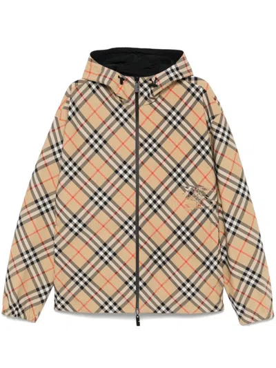 Burberry Vintage Check-pattern Reversible Jacket In Archive Beige