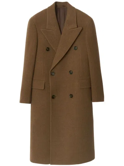 Burberry Wool Double-breasted Coat In Tor
