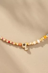 By Anthropologie Beaded Bubble Letter Lowercase Monogram Necklace In Alphabet