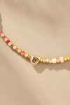 By Anthropologie Beaded Bubble Letter Lowercase Monogram Necklace In Alphabet