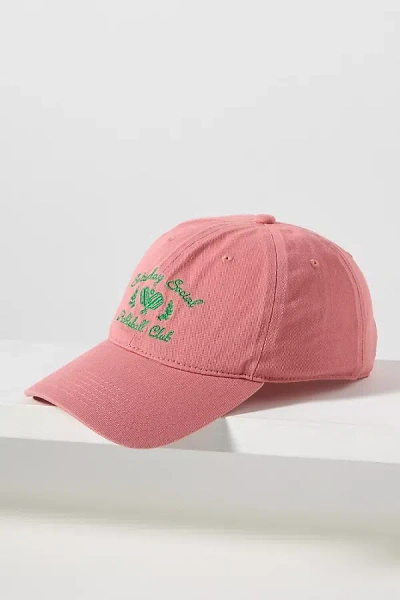 By Anthropologie Conversational Baseball Cap In Pink