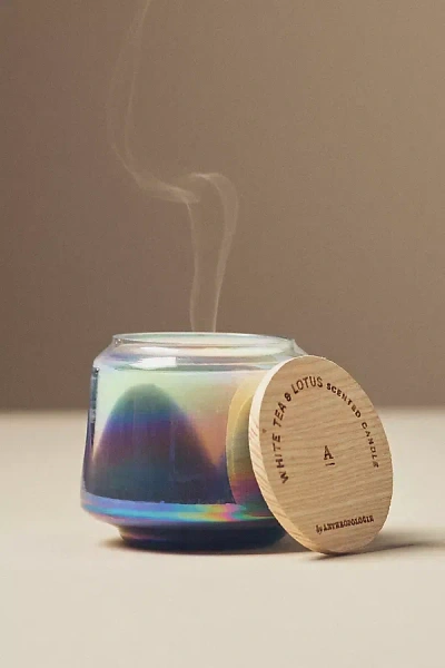 By Anthropologie The Gather Candle : White Tea & Lotus Mini Edition In Pink