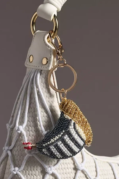 By Anthropologie Under The Sea Beaded Bag Charms In Blue