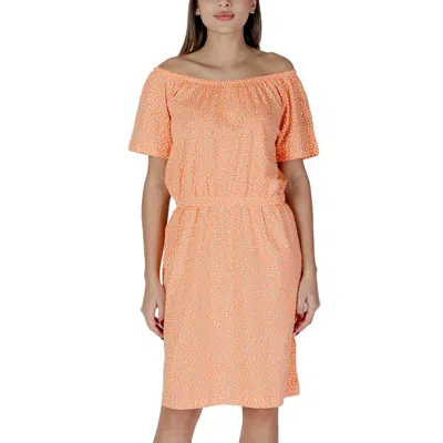 B.young Orange Cotton Dress