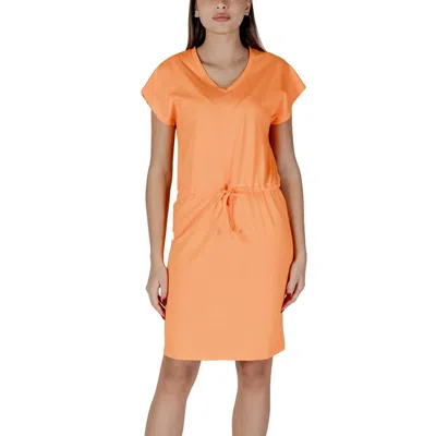 B.young Orange Cotton Dress