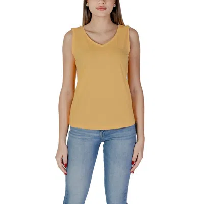 B.young B. Young Cotton Tops & Women's T-shirt In Yellow