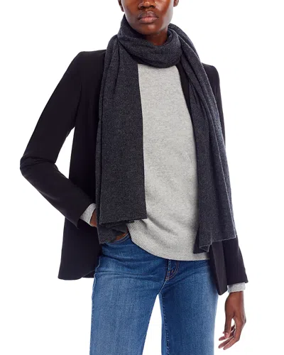 C By Bloomingdale's Cashmere Oversized Knit Scarf - Exclusive In Dark Gray