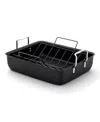 Calphalon Hard-anodized Nonstick 16-inch Roasting Pan With Rack In Black