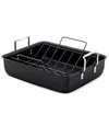 CALPHALON CALPHALON HARD-ANODIZED NONSTICK 16IN ROASTING PAN WITH RACK