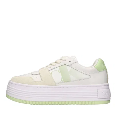 Calvin Klein Sneakers White In Bianco Neutri