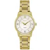Caravelle Women's Gold-tone Stainless Steel Bracelet Watch 30mm In Silver