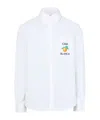 CASABLANCA EMBROIDERED LONG-SLEEVED OXFORD SHIRT
