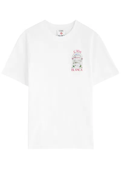 Casablanca Men's La Days Printed T-shirt In White