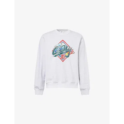 CASABLANCA MENS CASABLANCA CASA WAY CREW-NECK RELAXED-FIT COTTON-JERSEY SWEATSHIRT