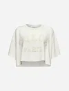 Chloé Biologic Cotton T-shirt With Frontal Logo Patch