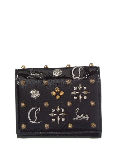 Christian Louboutin Paloma Patent Wallet In Black