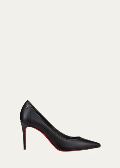 Christian Louboutin Sporty Kate Napa Red Sole Pumps In Black