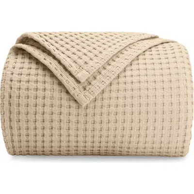 Comfy Cubs Adult Waffle Blanket In Sand