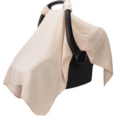 Comfy Cubs Muslin Cotton Baby Car Seat Cover In Blush