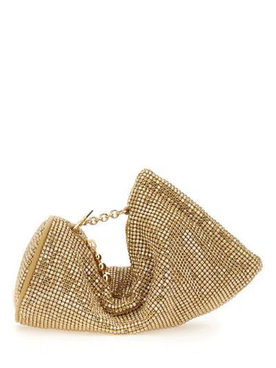 Cult Gaia Viera Mini Clutch In Silver