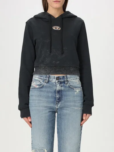 DIESEL SWEATSHIRT DIESEL WOMAN COLOR BLACK,G55733002