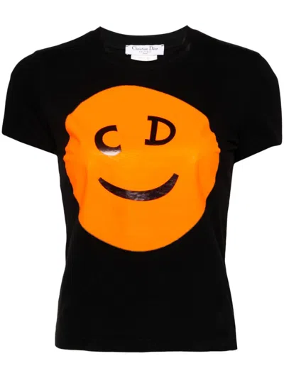Pre-owned Dior 2001 Short Sleeve T-shirt In Black