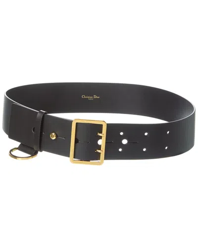 Dior Leather Belt In Black