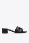 DOLCE & GABBANA BIANCA 40 CALF LEATHER MULES