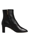 DOLCE & GABBANA BLACK JACKIE LEATHER MID CALF BOOTS SHOES