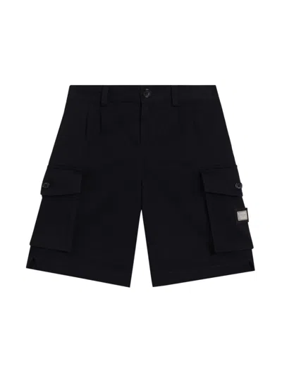 Dolce & Gabbana Kids' Cargo Shorts In Blue