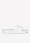 DOLCE & GABBANA DG BEACHWEAR RUBBER SLIDES