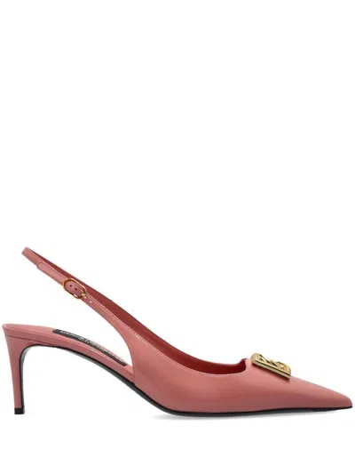 Dolce & Gabbana Dg Logo Leather Pumps