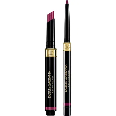 Dolce & Gabbana Dolce&gabbana Kiss My Gloss! 4d Lip Gloss Stick & Lip Liner Set In 6 Purple