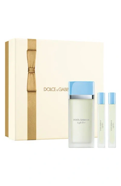 Dolce & Gabbana Dolce&gabbana Light Blue Eau De Toilette Trio Gift Set (limited Edition) $222 Value In No Color