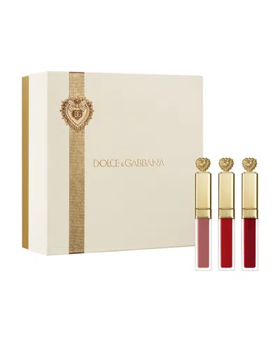 Dolce & Gabbana Everkiss Liquid Lip 3-pc Gift Set In Multi
