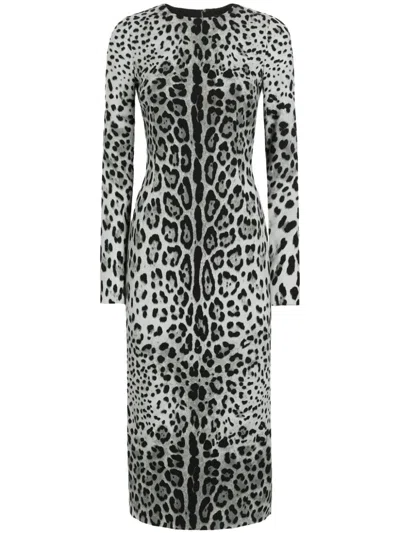 DOLCE & GABBANA LEOPARD-PRINT DRESS