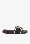 DOLCE & GABBANA LOGO RUBBER SLIDES