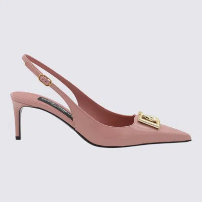 Dolce & Gabbana Pink Leather Pumps