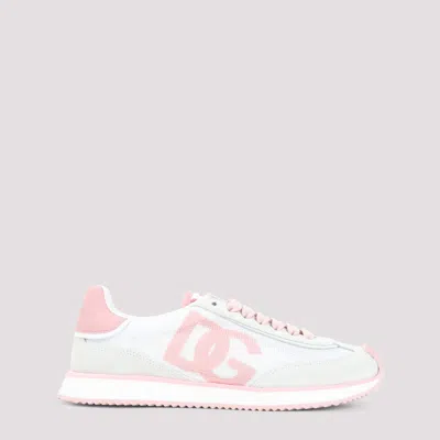 Dolce & Gabbana Pink Logo Sneakers