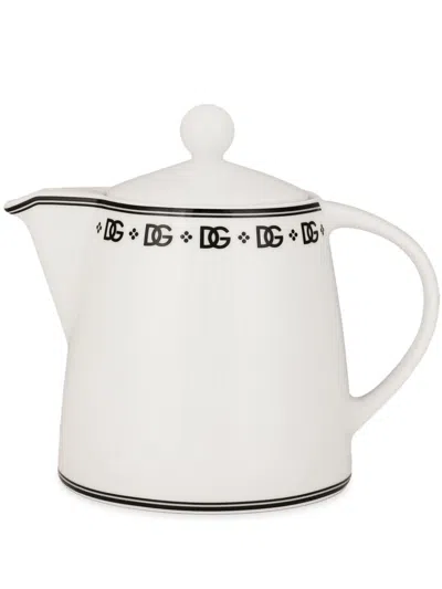 Dolce & Gabbana Porcelain Teapot In Multicolor