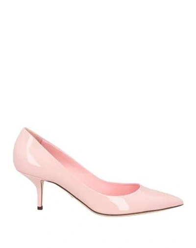 Dolce & Gabbana Woman Pumps Light Pink Size 6.5 Calfskin