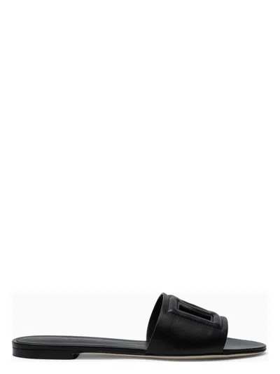 Dolce & Gabbana Women's Flat Slides Sandals In Black