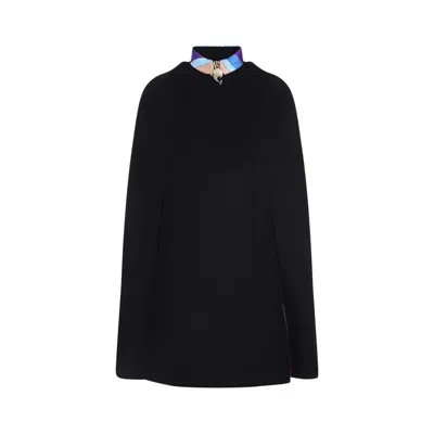 Emilio Pucci Coat In Black