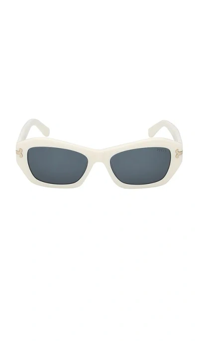 Emilio Pucci Geometric Sunglasses In White