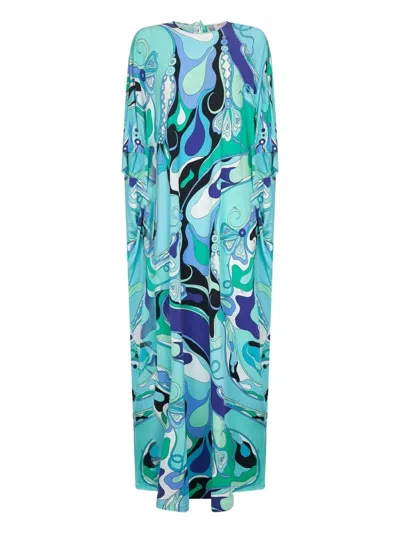 Emilio Pucci Orchidee-print Long Kaftan