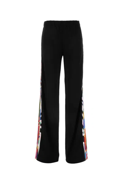 Emilio Pucci Stretch Viscose Pant With Side Stripe Detail In Multi
