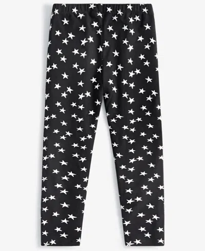Epic Threads Kids' Little & Big Girls Sasha Star-print Leggings, Exclusively At Macy's In Deep Black